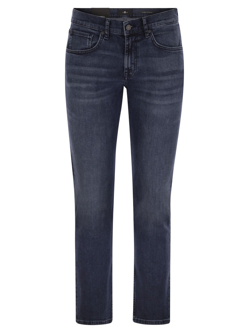 7 For All Mankind Slimmy Tapered - Skinny Medium-Waisted Jeans
