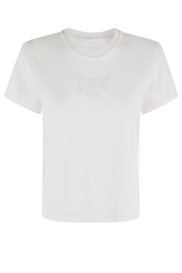 T By Alexander Wang Graphic Shrunken Tee