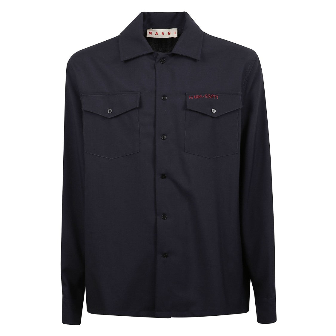 Marni Embroidered Logo Patch Shirt