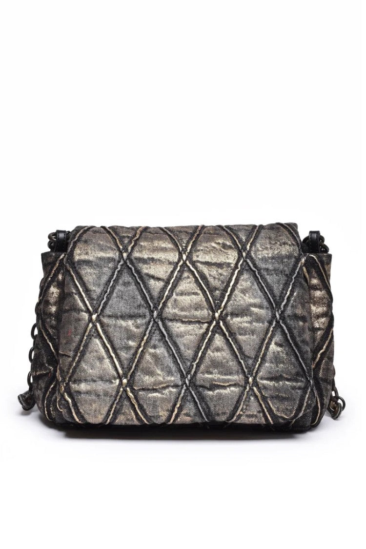 Diesel Women's Shoulder Bag - Black/Gold