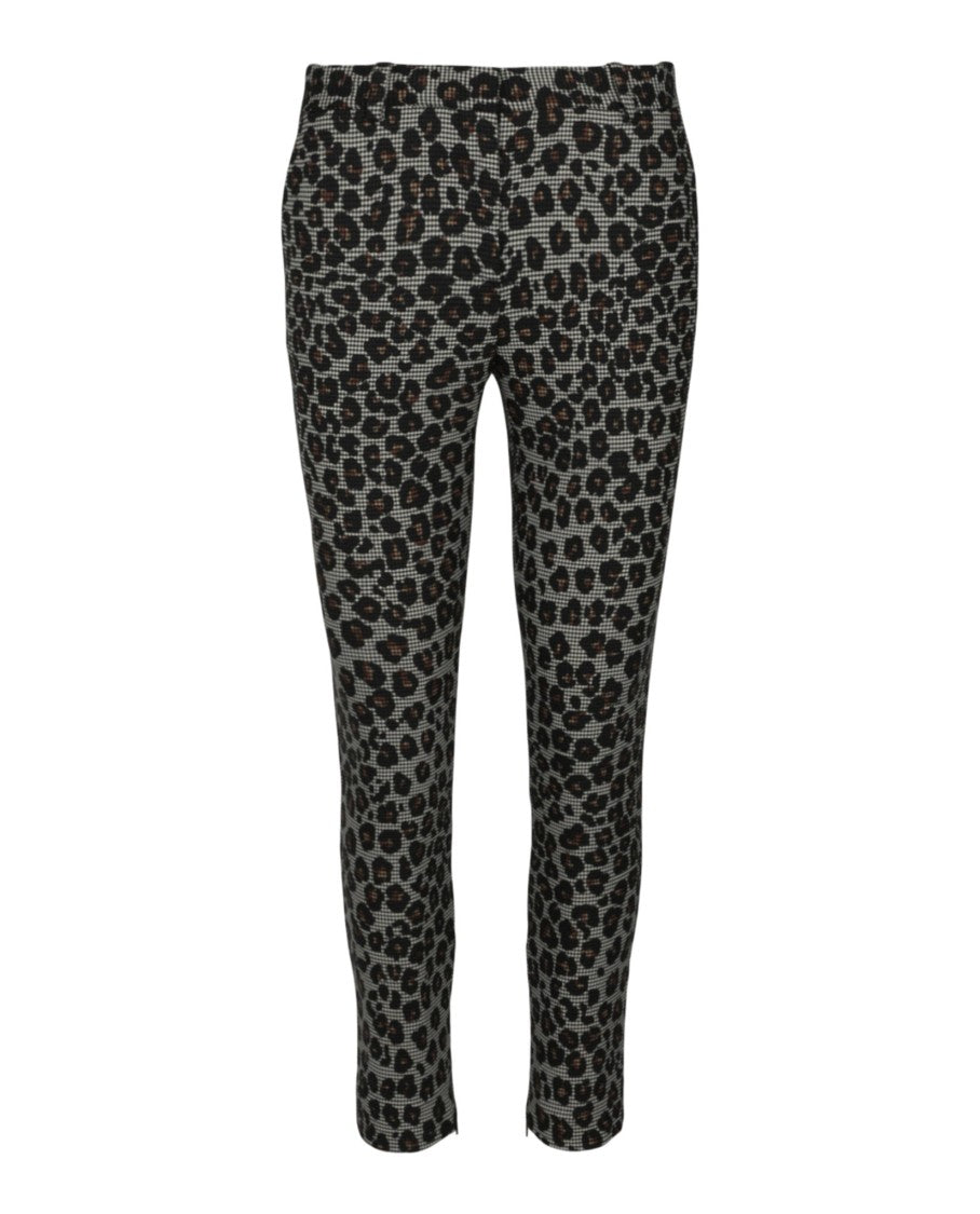 Versace Animal Printed Wool Blend Pants