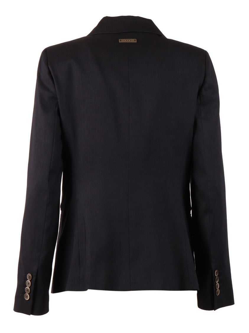 Peserico Blue Double Breasted Jacket