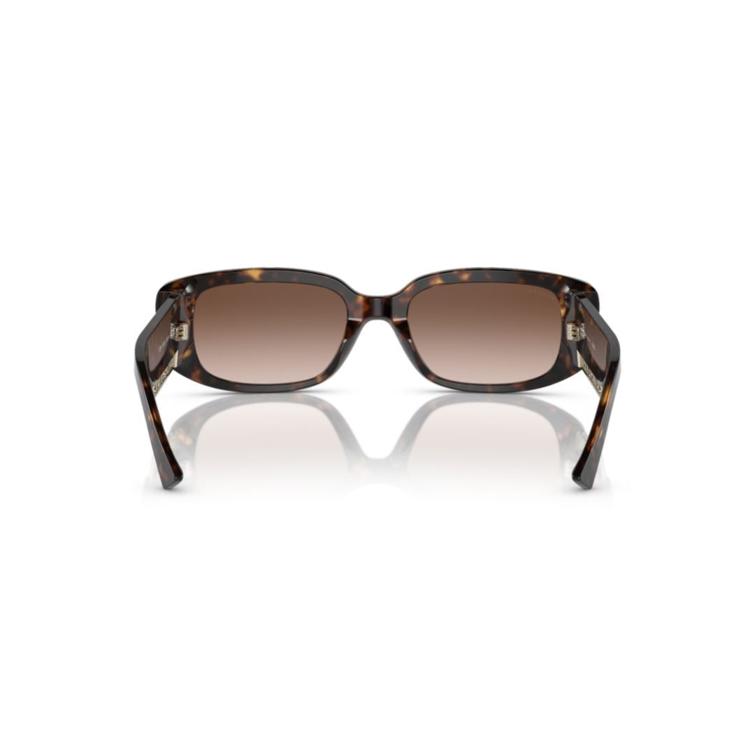 Bulgari 8259 Sole Rectangular Tortoiseshell Acetate Sunglasses