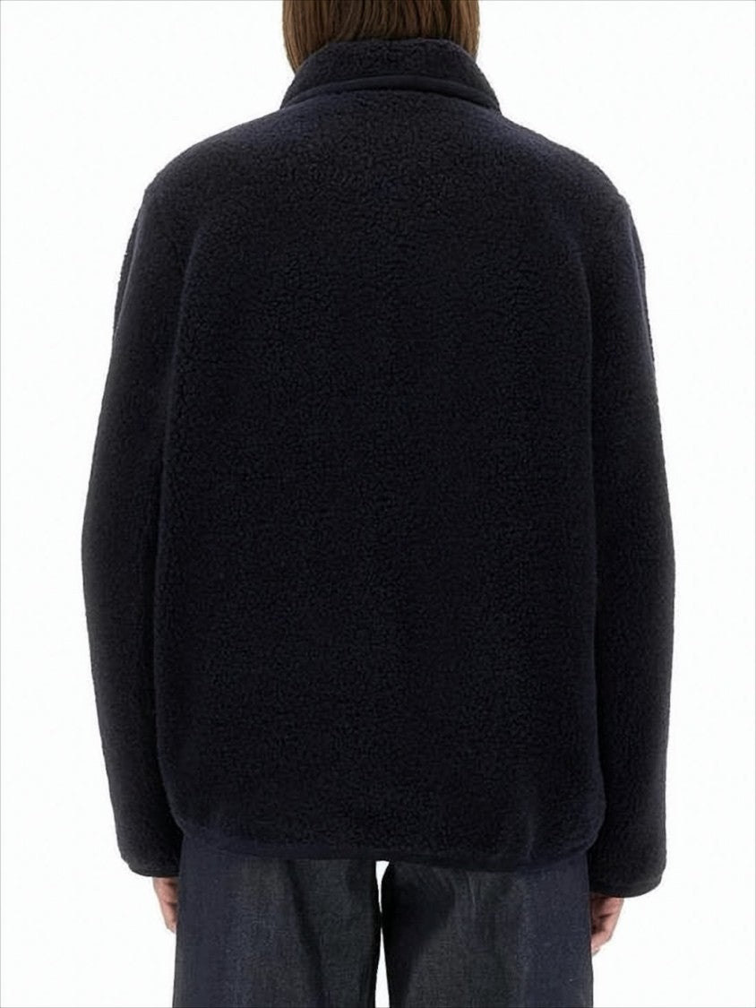 A.P.C. Boxy Silhouette Black Wool-Cotton Blend Jacket