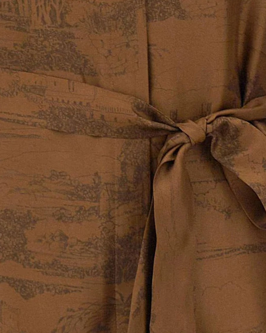 Max Mara Chocolate Silk Jacket