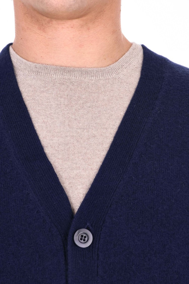 A.P.C. Pure Wool Logo Cardigan