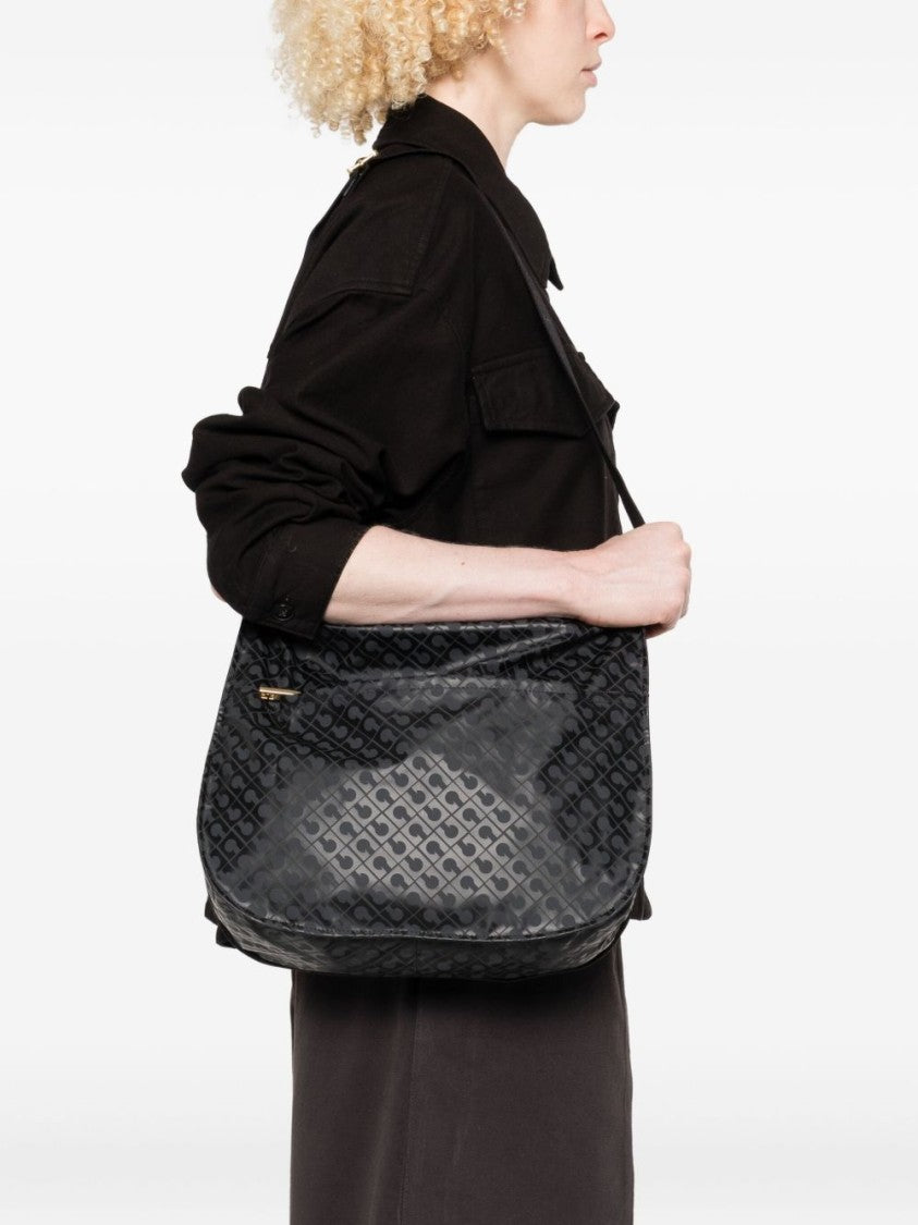 Gherardini Grey Shoulder Bag With Adjustable Strap