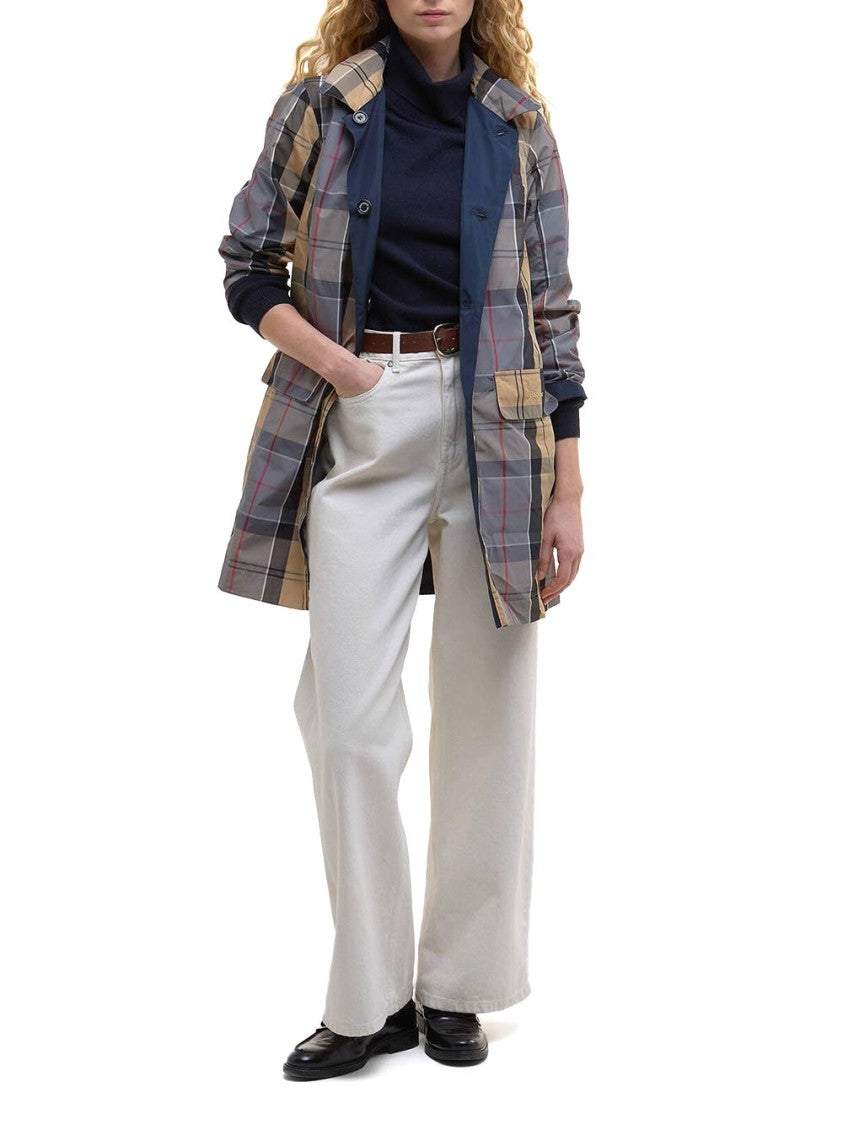 Barbour Babbity Showerproof Coat With Classic Button-Up Design