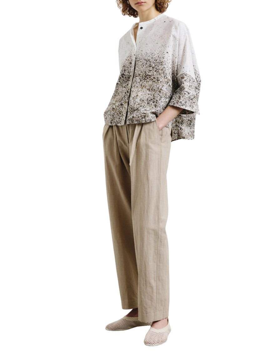 Pomandère Printed Cotton Poplin Shirt