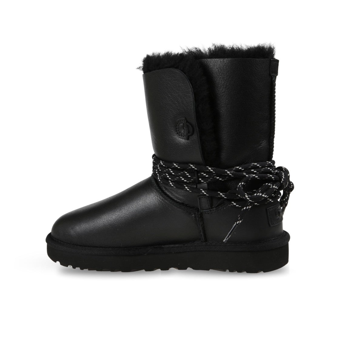 Ugg Mid-Calf Boots With Smooth Leather Upper