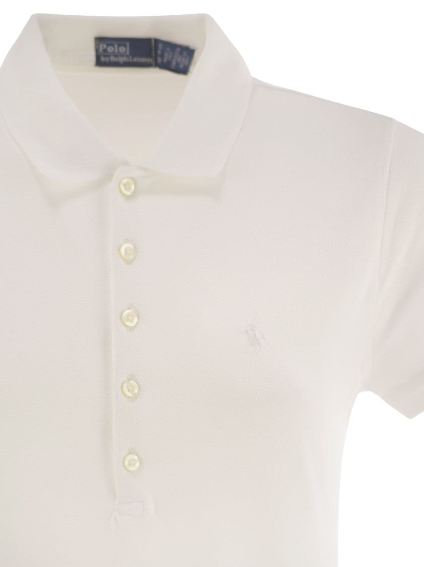 Polo Ralph Lauren Openwork Pique Polo Shirt Dress