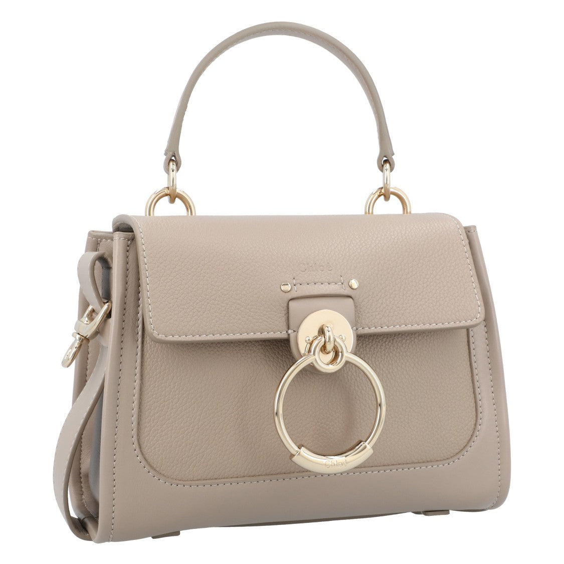 Chloé Mini Tess Day Bag In Grained & Soft Leather