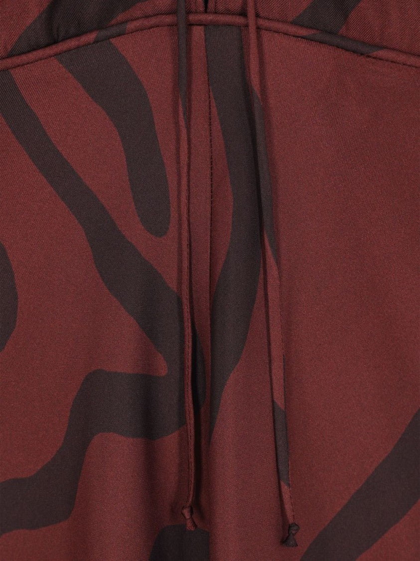 Raquel Diniz Silk Midi Dress With Deep V-Neckline