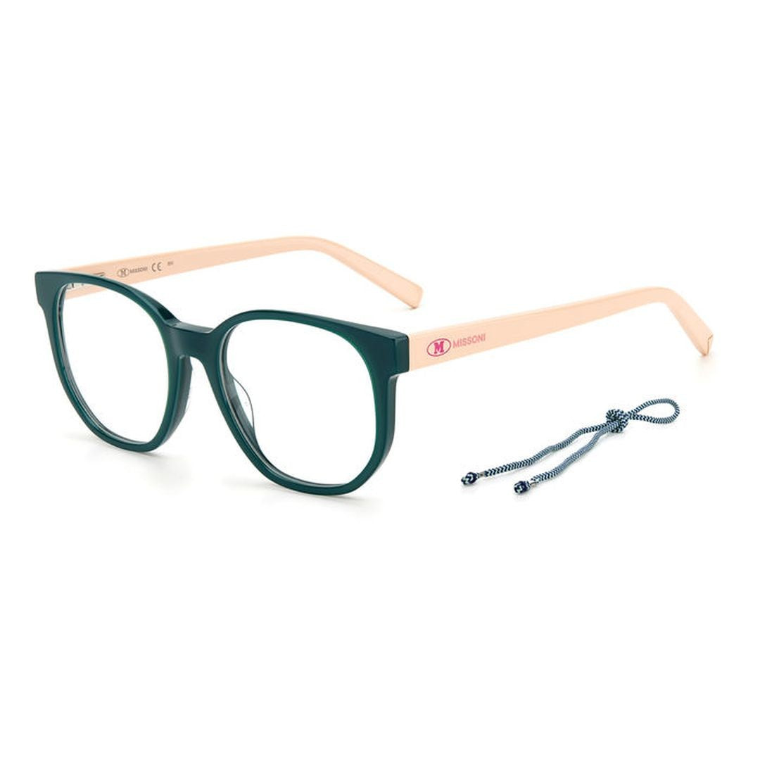 M Missoni Mmi 0074 Bold Square Frame Eyeglasses With Matching Cord
