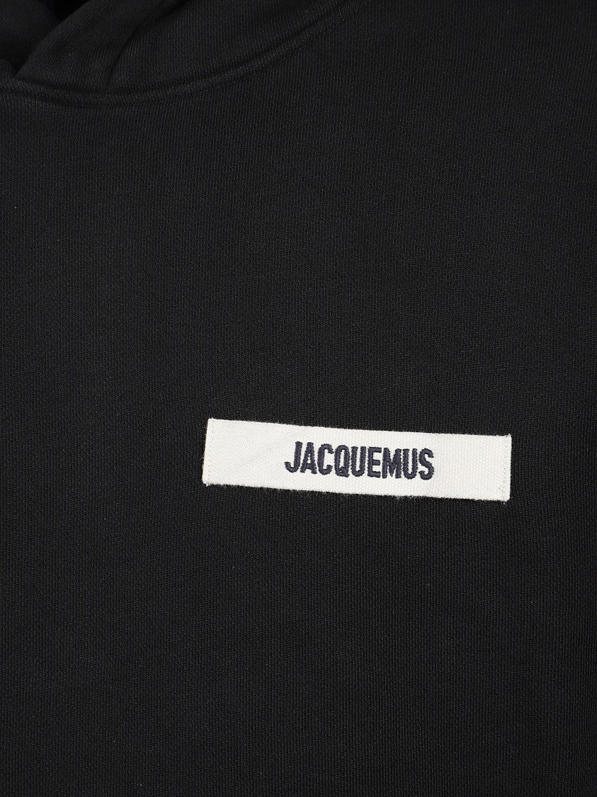 Jacquemus Black Cotton Gros Grain Hoodie