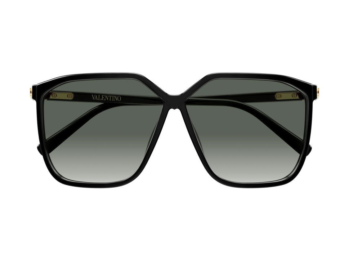 Valentino Gold Vg0025s Oversized Square Sunglasses
