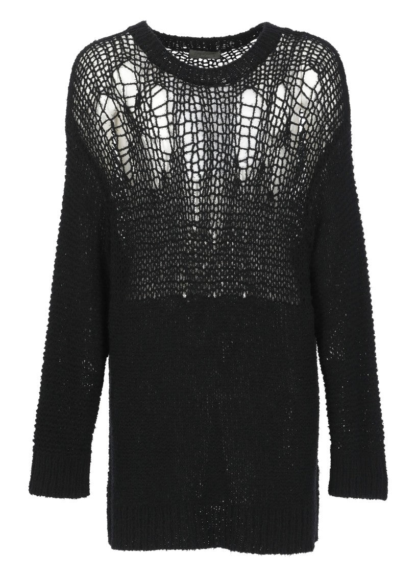 Yohji Yamamoto Black Cotton Sweater