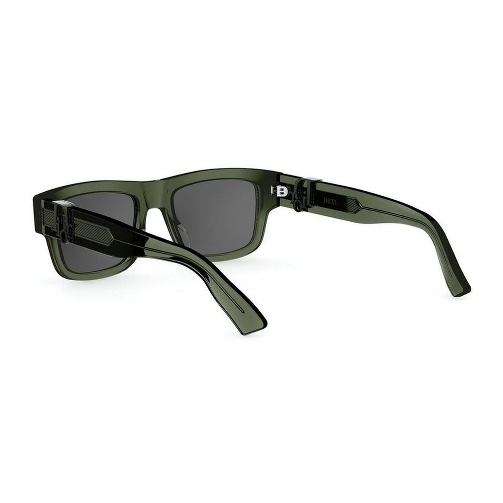 Dior Oblique S3i Translucent Green Acetate Rectangular Dioroblique Sunglasses