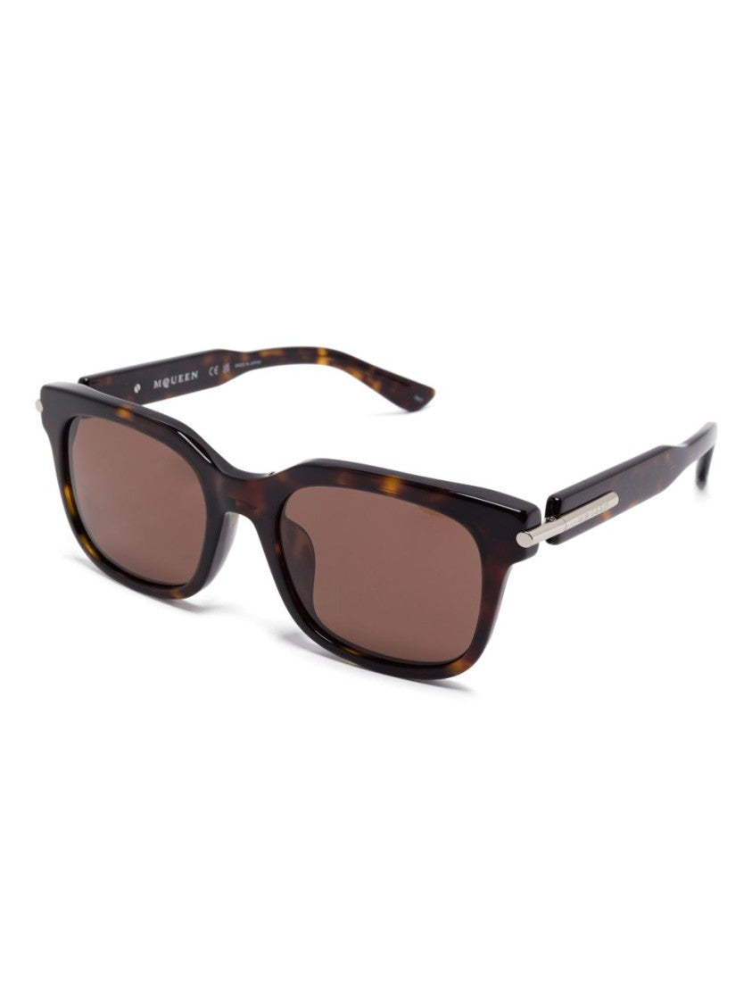 Alexander Mcqueen Oversized Tortoiseshell Alexander Mcqueen Sunglasses
