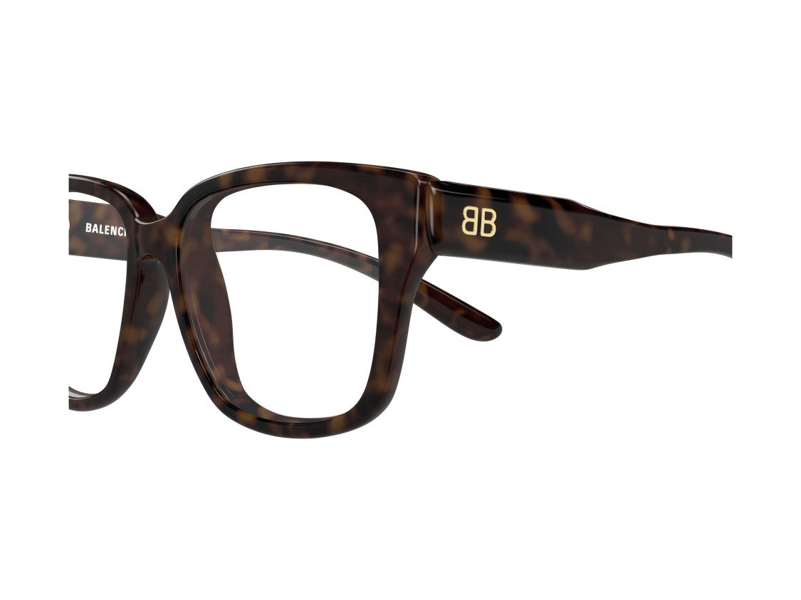Balenciaga Bb0513o Tortoiseshell Oversized Frame Eyeglasses