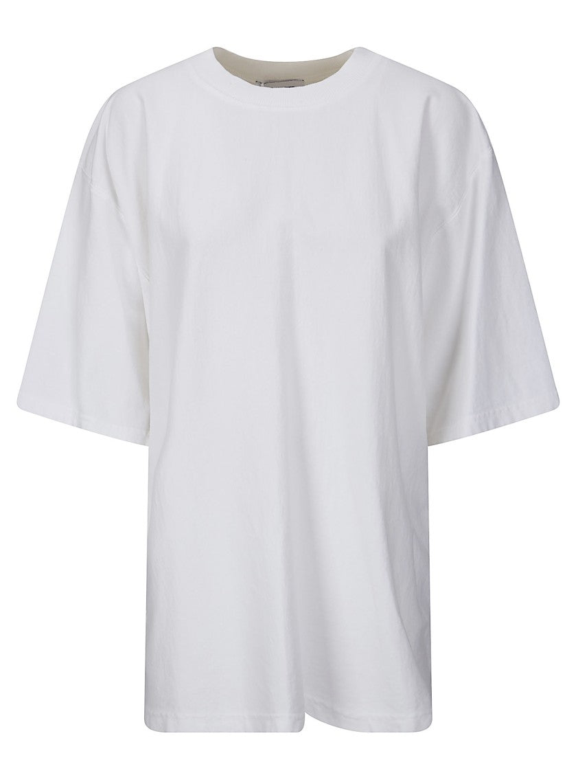 Hed Mayner Black Embroidered Oversized Cotton T-Shirt