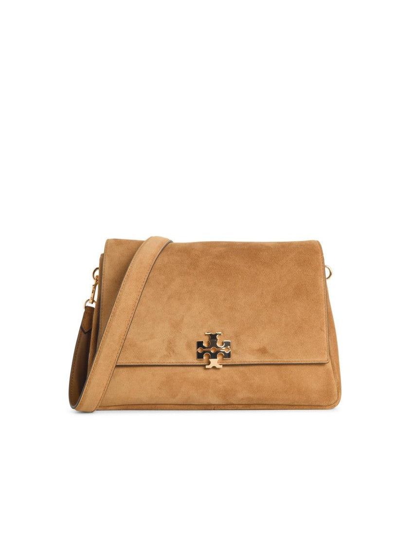 Tory Burch Toffee 'Charlie' Medium Suede Shoulder Bag
