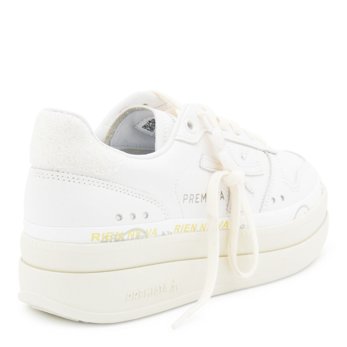 Premiata White Leather Micol Sneakers