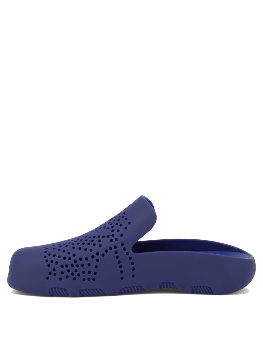 Burberry Perforated Slip-On Loafers
