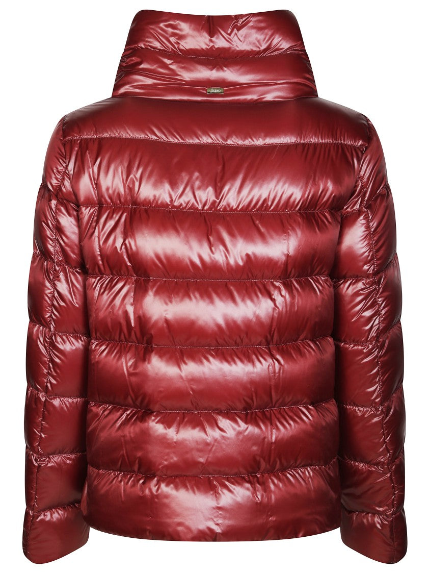 Herno Quilted Puffer Jacket With High Collar
