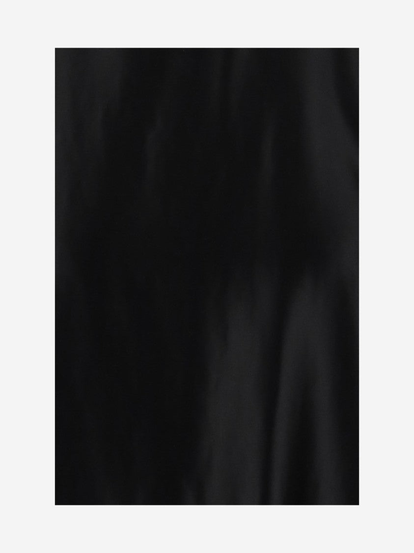 Giorgio Armani Shiny Effect Silk Sweatshirt With Crew Neck And Back Zipper Closure