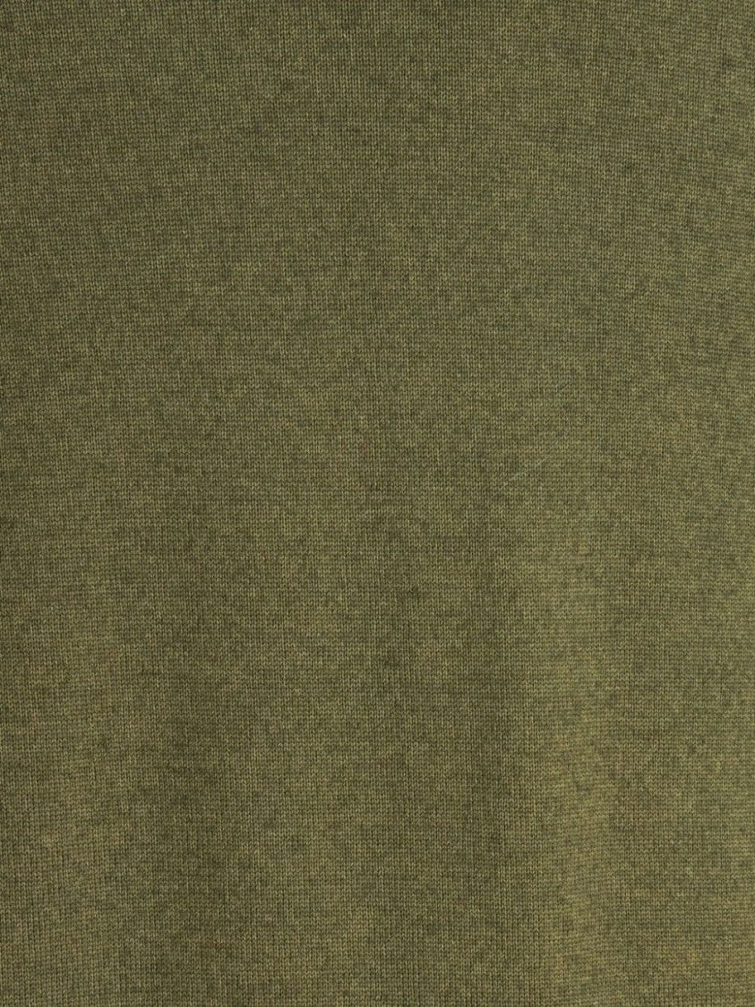 Etro High T-Neck Wool Sweater With Ribbed Detailing