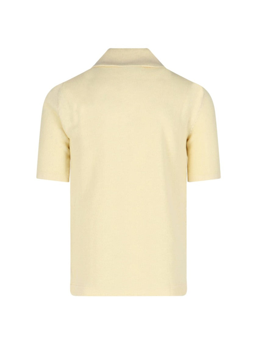Bottega Veneta Linen Polo – Yellow