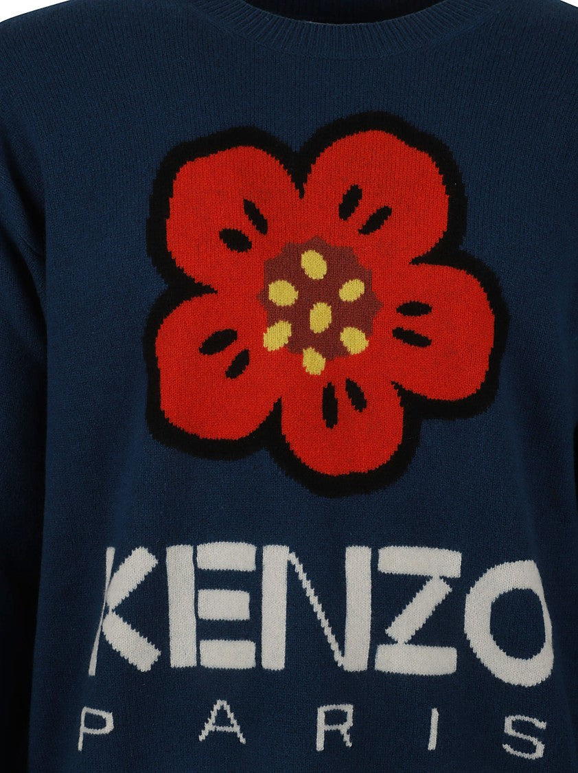 Kenzo Floral Design Knit Sweater