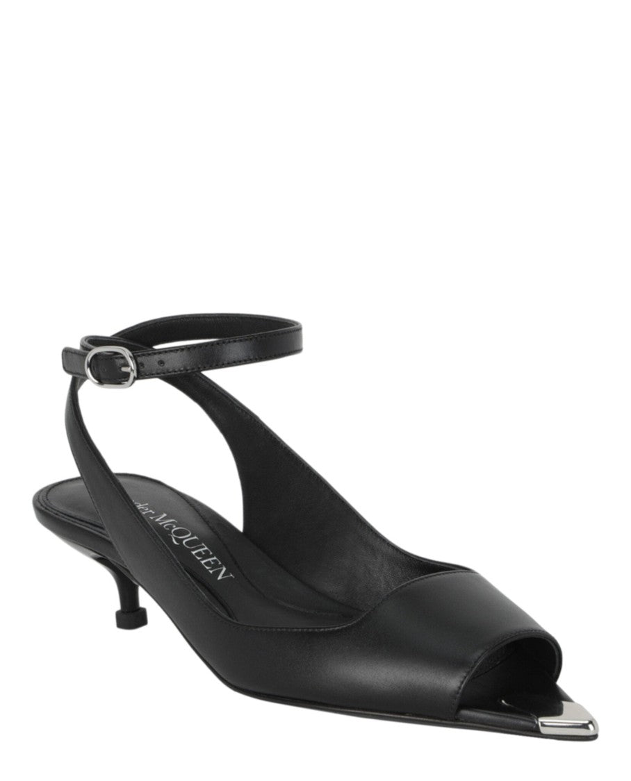 Alexander Mcqueen Punk Peep Toe Sandals