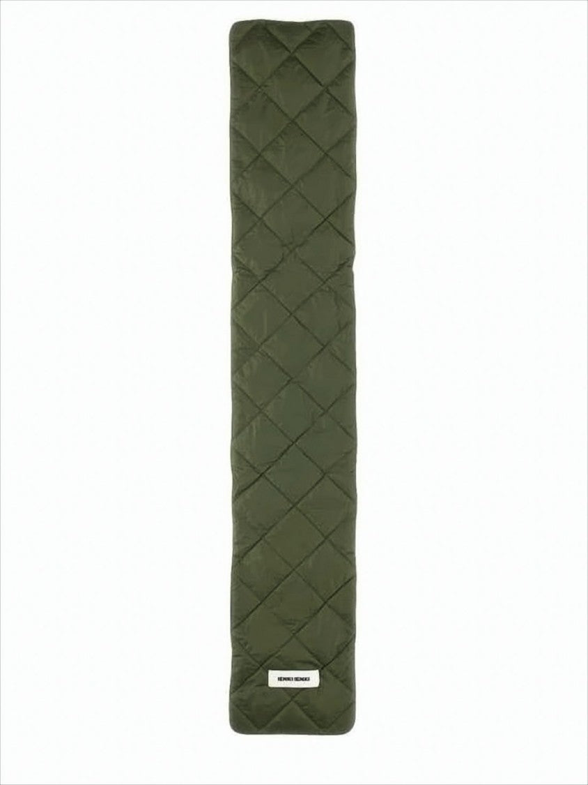 Ienki Ienki Quilted Padded Scarf With Diamond Pattern Stitching