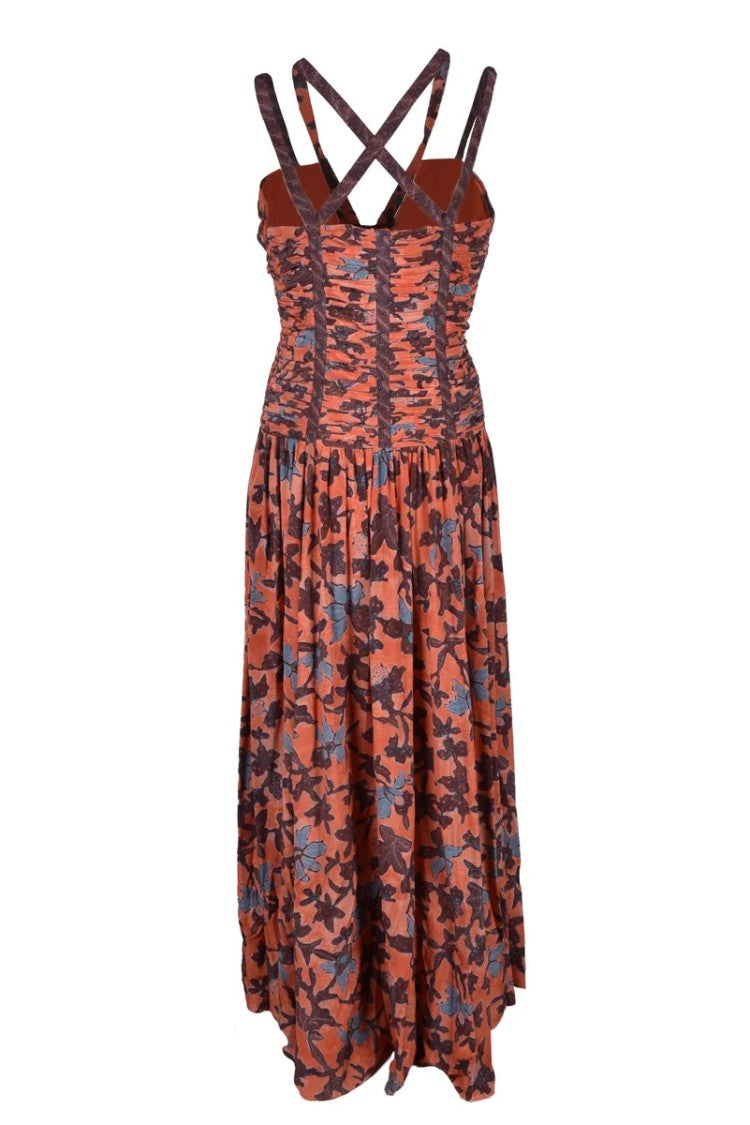 Ulla Johnson Brown/Orange Silk Dress's