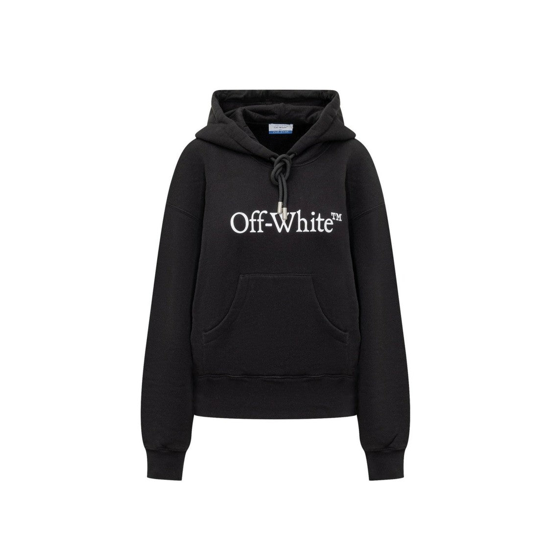 Off-White Big Bookish Logo Print Black Hoodie