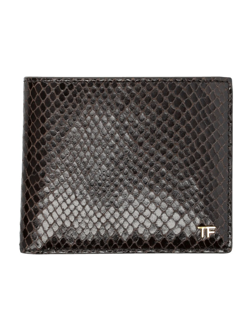 Tom Ford Printed Python Classic Bifold Wallet