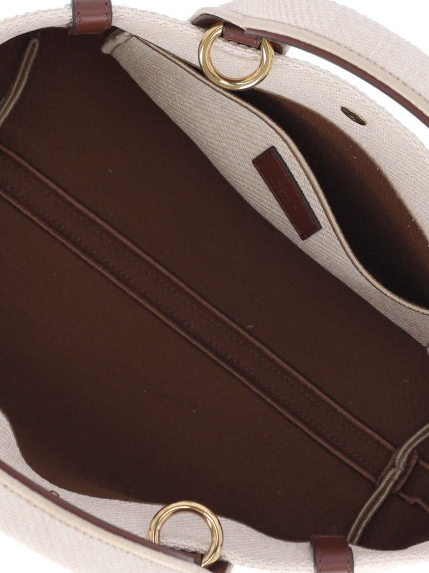 Chloé "Carry" Small Tote Bag Beige