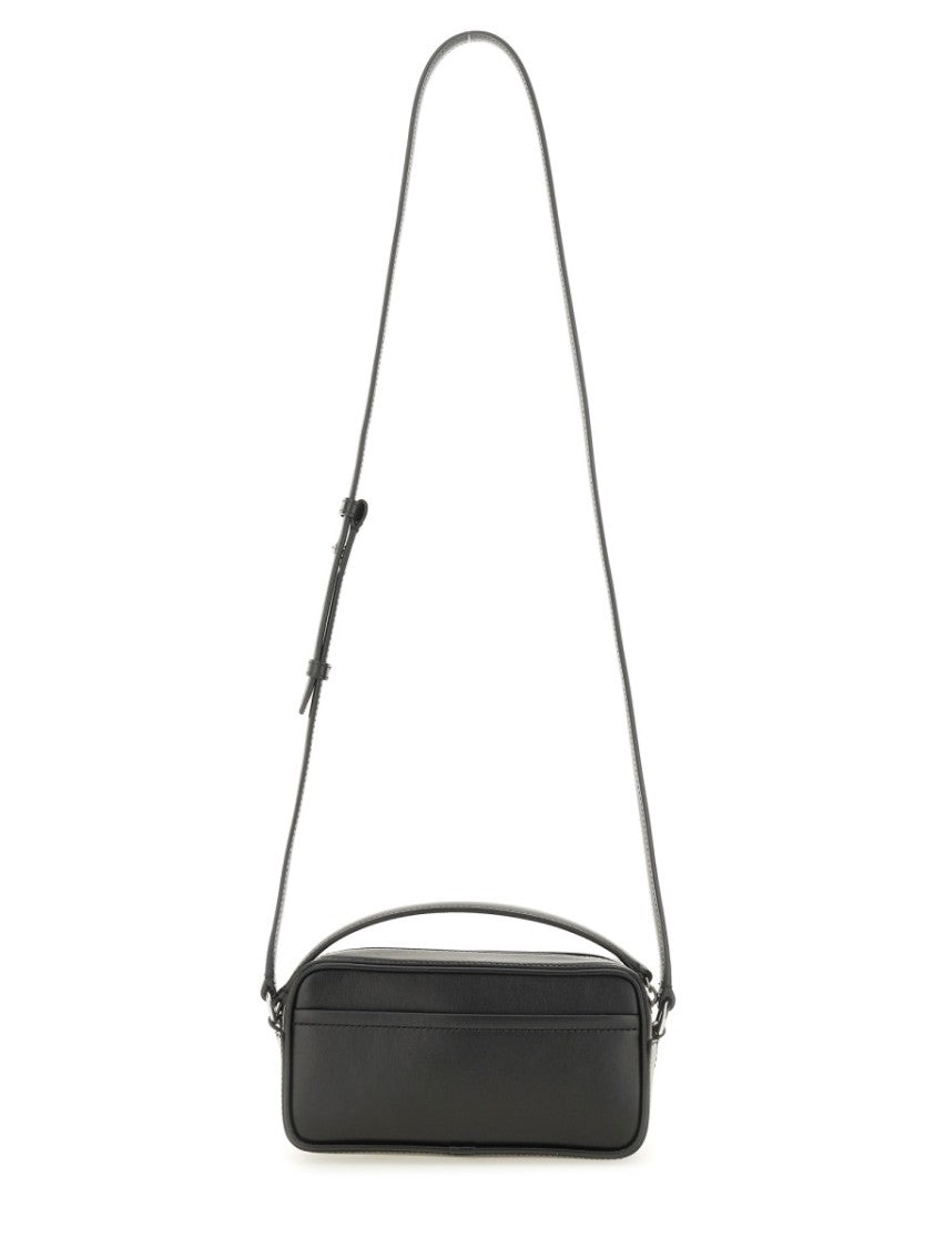 Jacquemus Dpp Black Leather Crossbody Bag