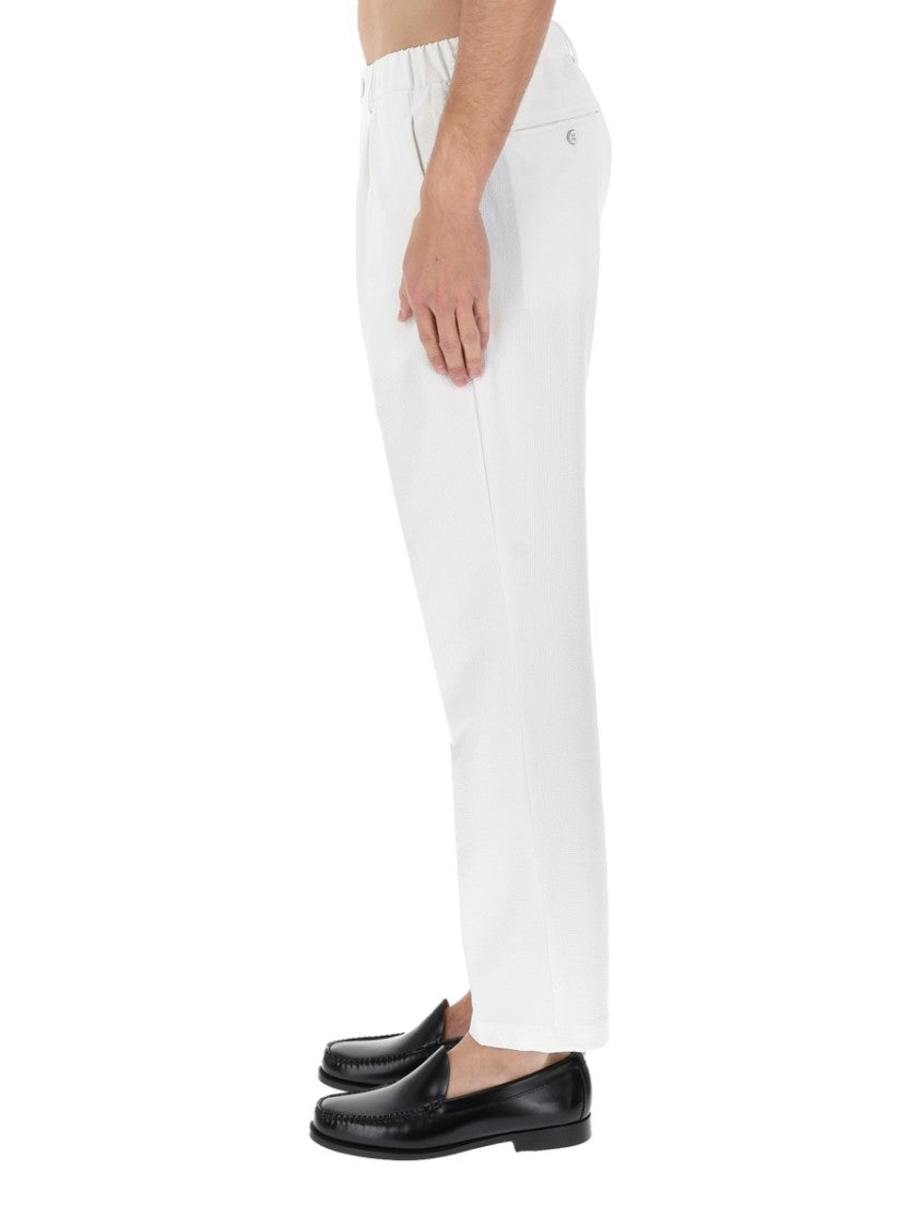 Herno Minimalist Tailored Polyester Straight-Leg Pants