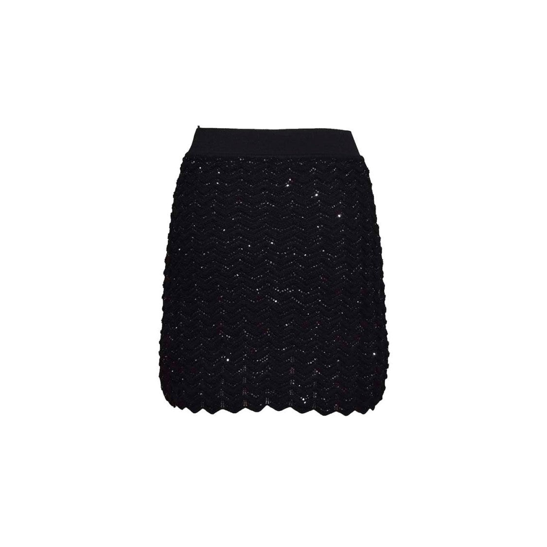 Missoni Black Sequined Viscose Skirt