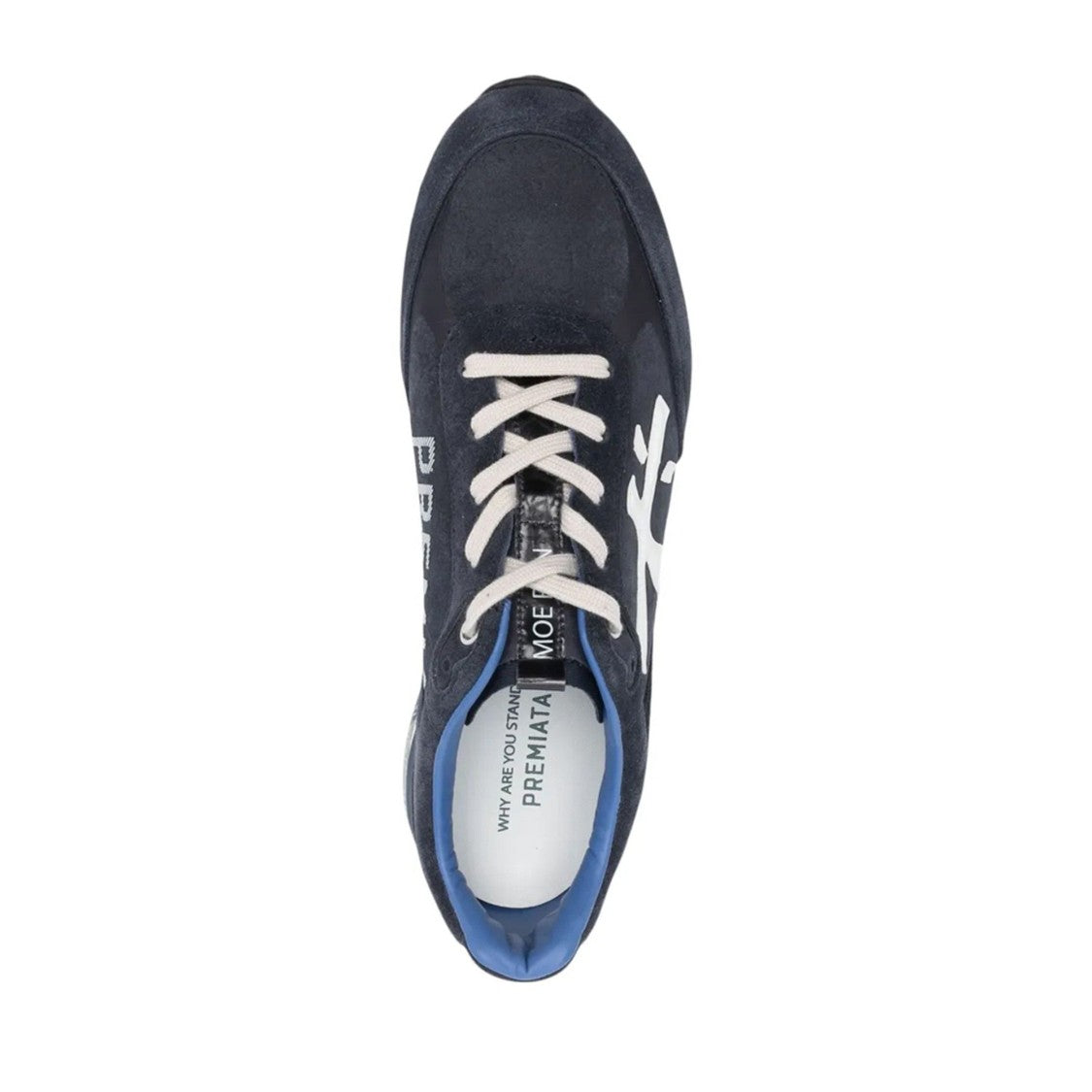 Premiata Blue Moerun Suede Cushioning Sneakers