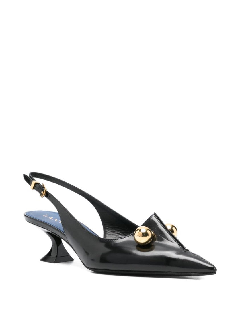 Lanvin Pointed-Toe Slingback Pumps