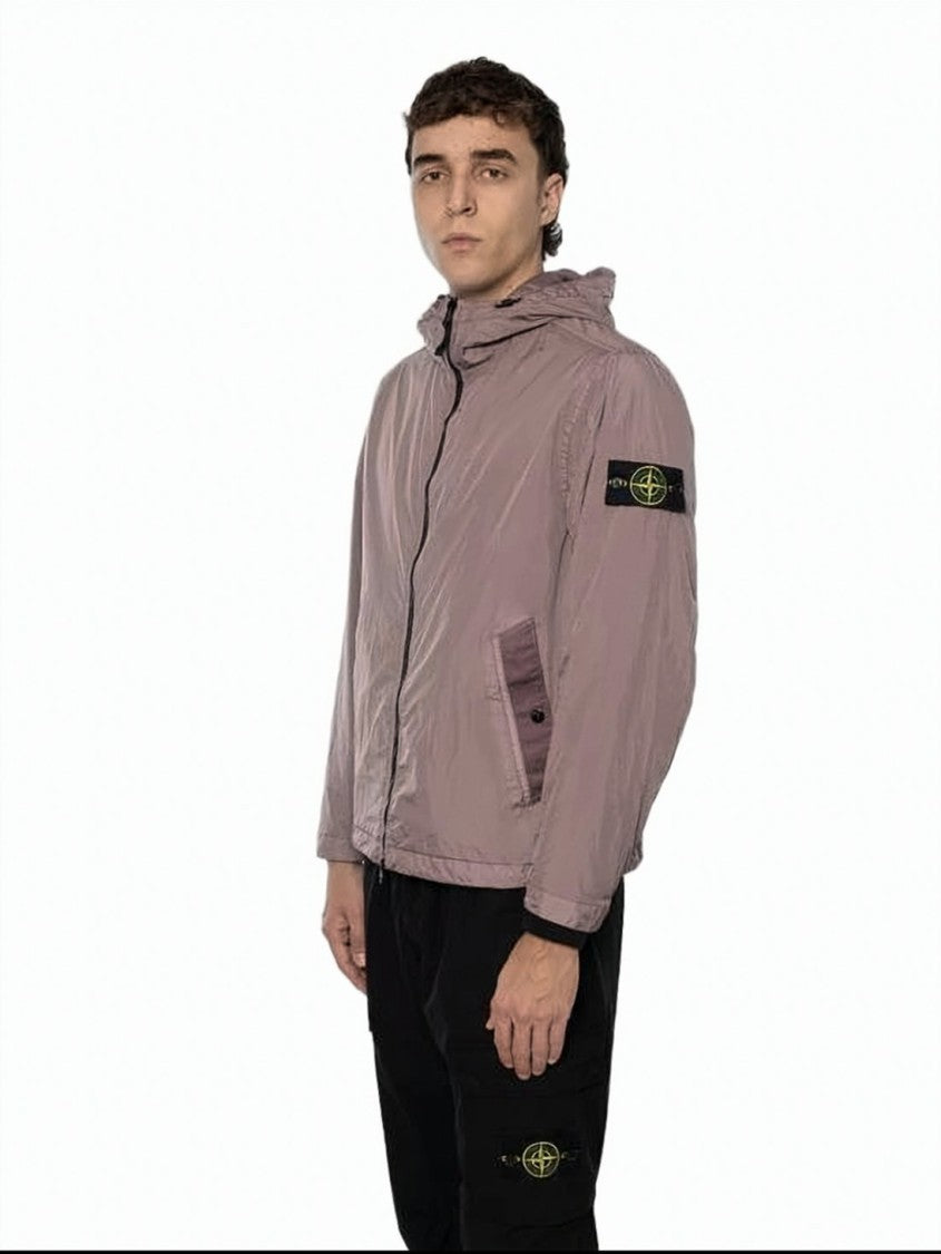 Stone Island Lightweight Nylon Jacket With Hood