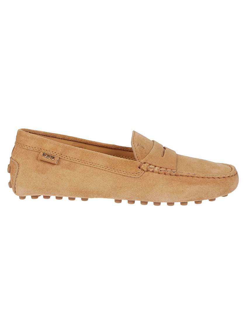 Tod's Classic Moccasin Loafers With Rubber Studded Sole