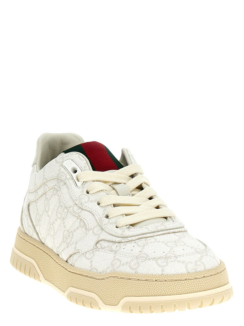 Gucci Two-Tone Gg Supreme Fabric Sneakers