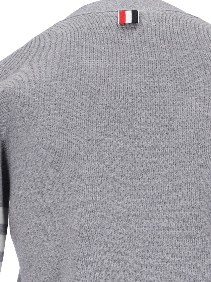 Thom Browne "4-Bar" Cardigan – Grey