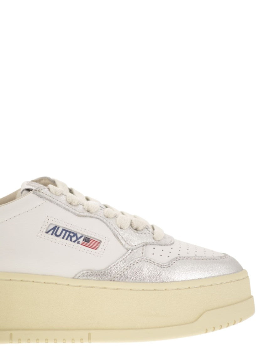 Autry Medalist Platform - Leather Trainers