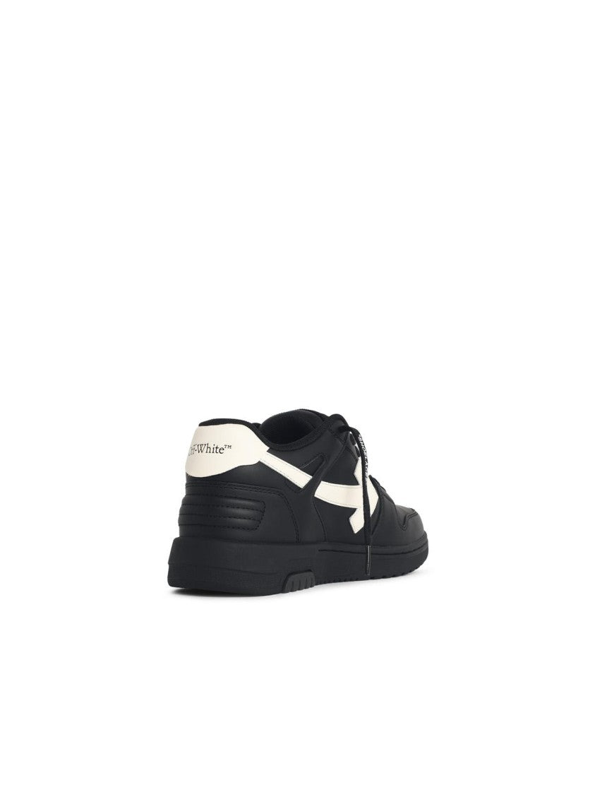 Off-White 'Out Of Office' Black Leather Sneakers